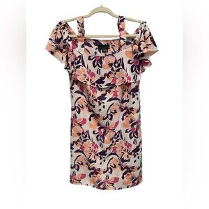 Attention Floral Print Dress in Pink and Purple